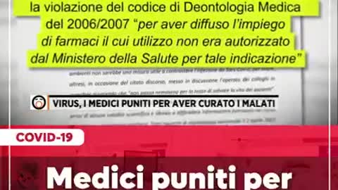 Medici puniti per aver salvato vite e curato malati
