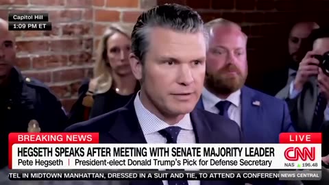 Pete Hegseth After Meeting With House Majority Leader