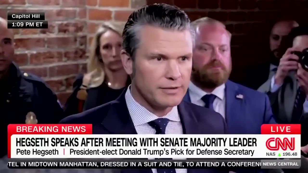 Pete Hegseth After Meeting With House Majority Leader