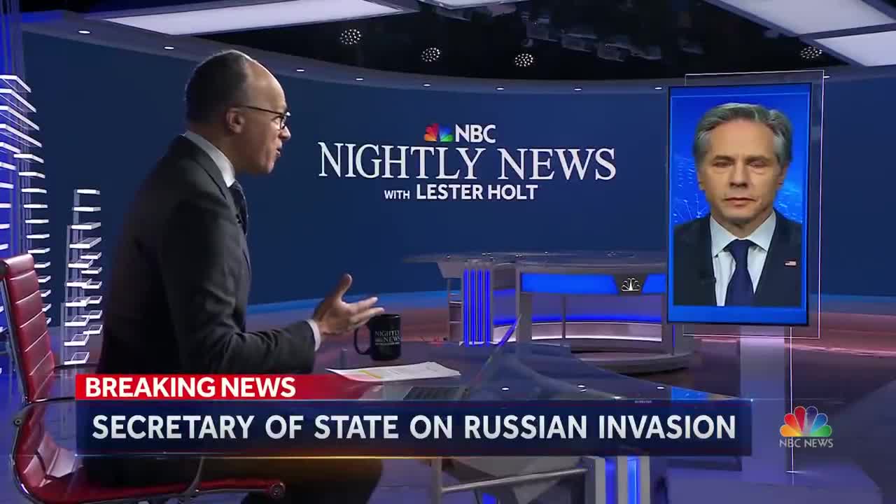 BLINKEN: PUTIN'S INVASION OF UKRAINE 'MUCH BIGGER THAN NATO'