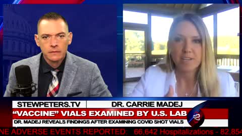 Dr. Carrie Madej Examines "Vaccine" Vials Find Self-Aware Organism Under Microscope