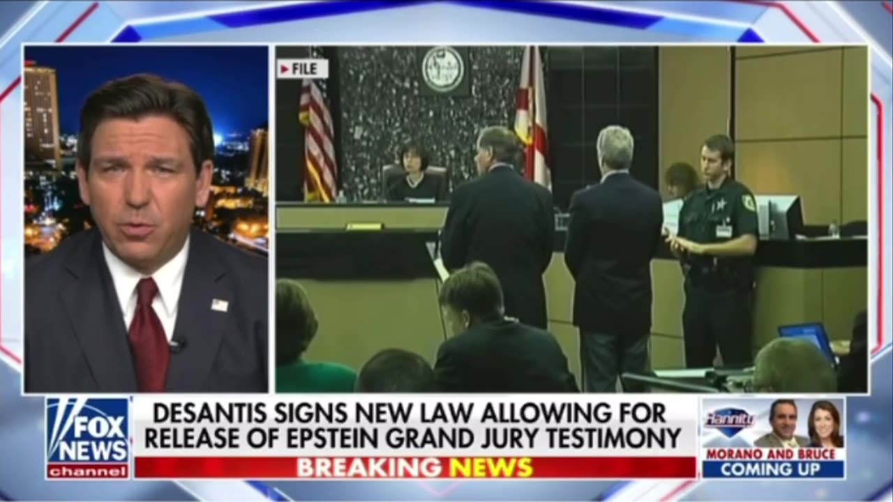 DeSantis signed new law, allowing for release of Epstein grand jury testimony