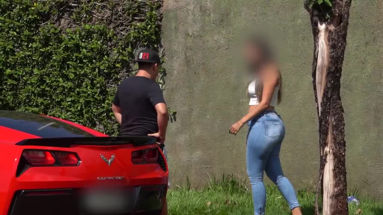 Testing to catch the woman because of the corvette