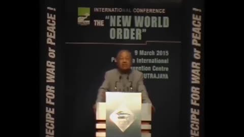 Mahathir Mohamad (former prime minister of Malaysia) on the New World Order and depopulation