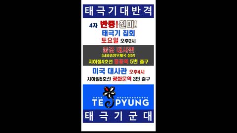 ★중공대사관 2시_4차_반중 친미 태극기 집회 [태평] 180202