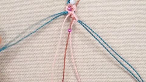 Macrame variation with flowers