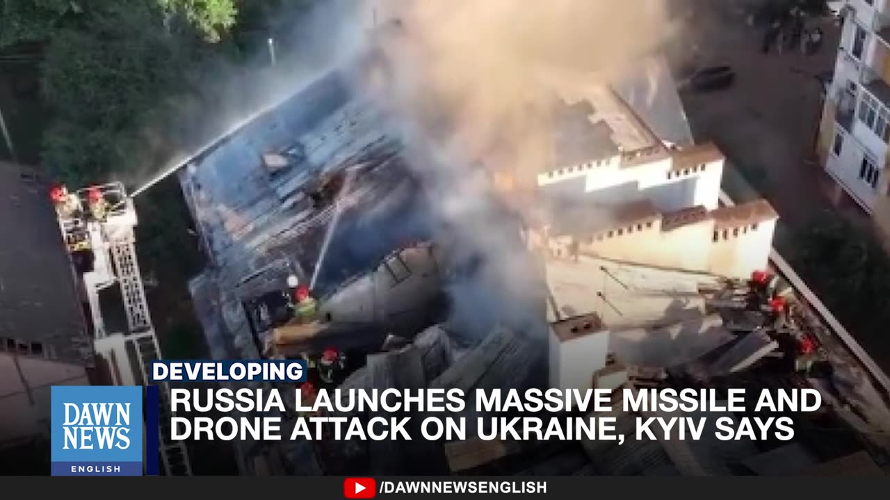 Russia Launches Massive Missile And Drone Attack On Ukraine, Kyiv Says _ Dawn News English