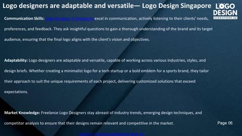 Logo designers are adaptable and versatile — Logo Design Singapore