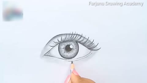 Art Easy way to draw a realistic eye for Beginners step by step (Using only 1 pencil)