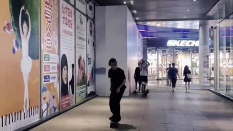 happy skateboarding