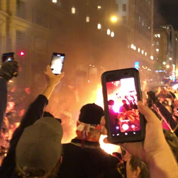blm flag being burned by Patriots