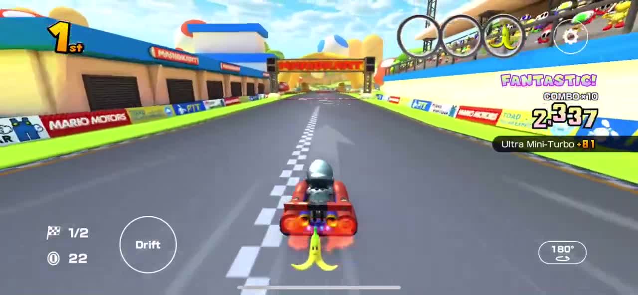 Mario Kart Tour - Super 1 Kart Gameplay (Mario Tour Gift Reward)