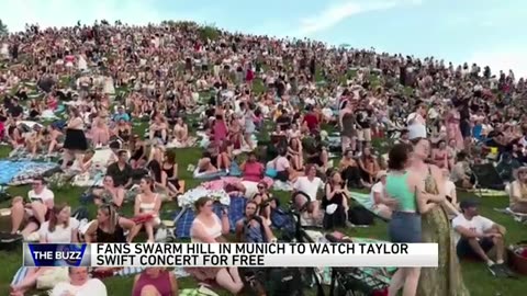 Fans swarm hill in Germany to watch Taylor Swift concert for free | WGN News