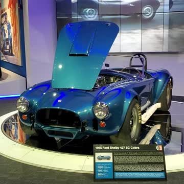 1955 Ford Shelby Cobra in perfect shape at the Newport Car Museum