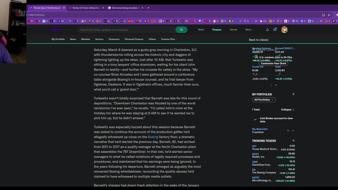 Last days of Boing whistleblower