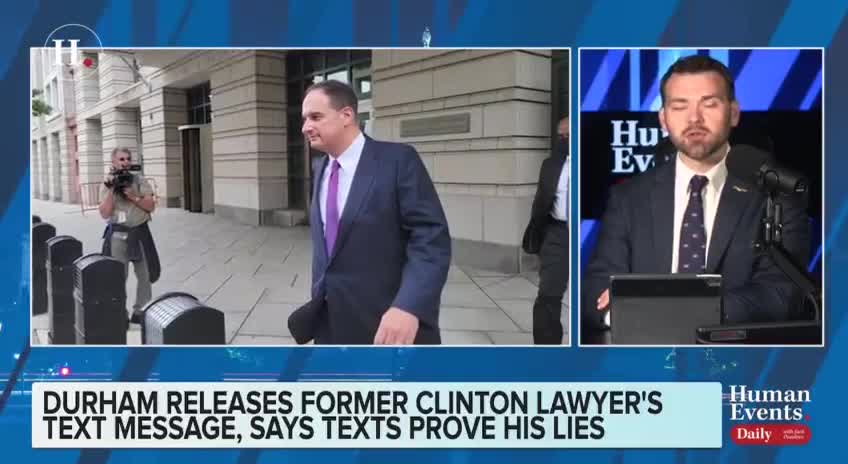 Do the John Durham released text messages show Clinton's lawyer lied to FBI in writing?