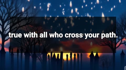 God tells you - Be calm and endure the test, for I will give you what you need