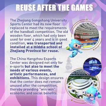 Frugal spirit of Hangzhou Asian Games