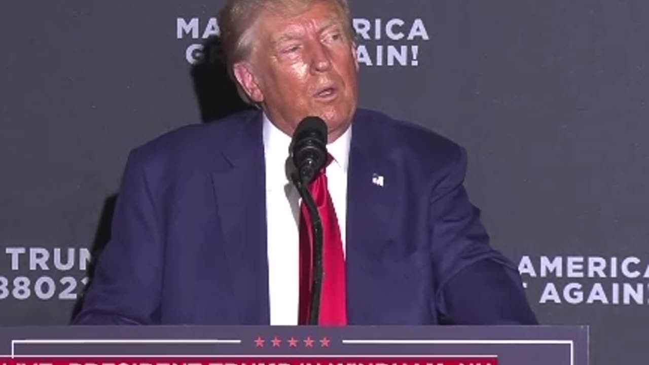 The crowd boos when Trump says they indicted your president your former president