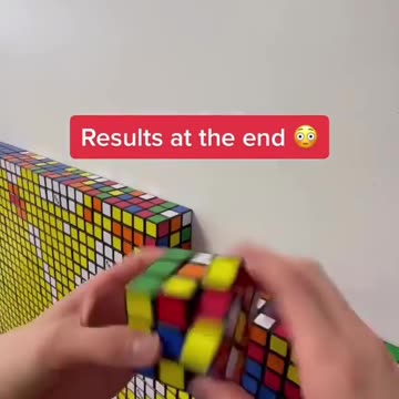 Rubik's cube portrait