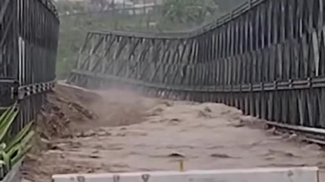 Hurricane Fiona washes away bridge in Puerto Rico