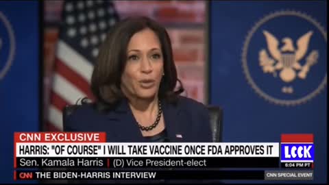 Kamala Harris Agree ”to Take the Covid Vaccine