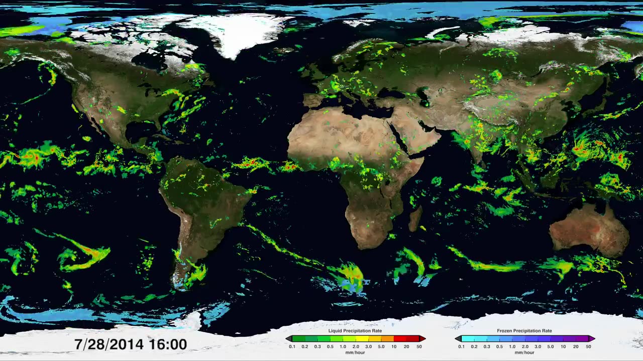 NASA’s Global Tour of Precipitation in Ultra HD (4K)