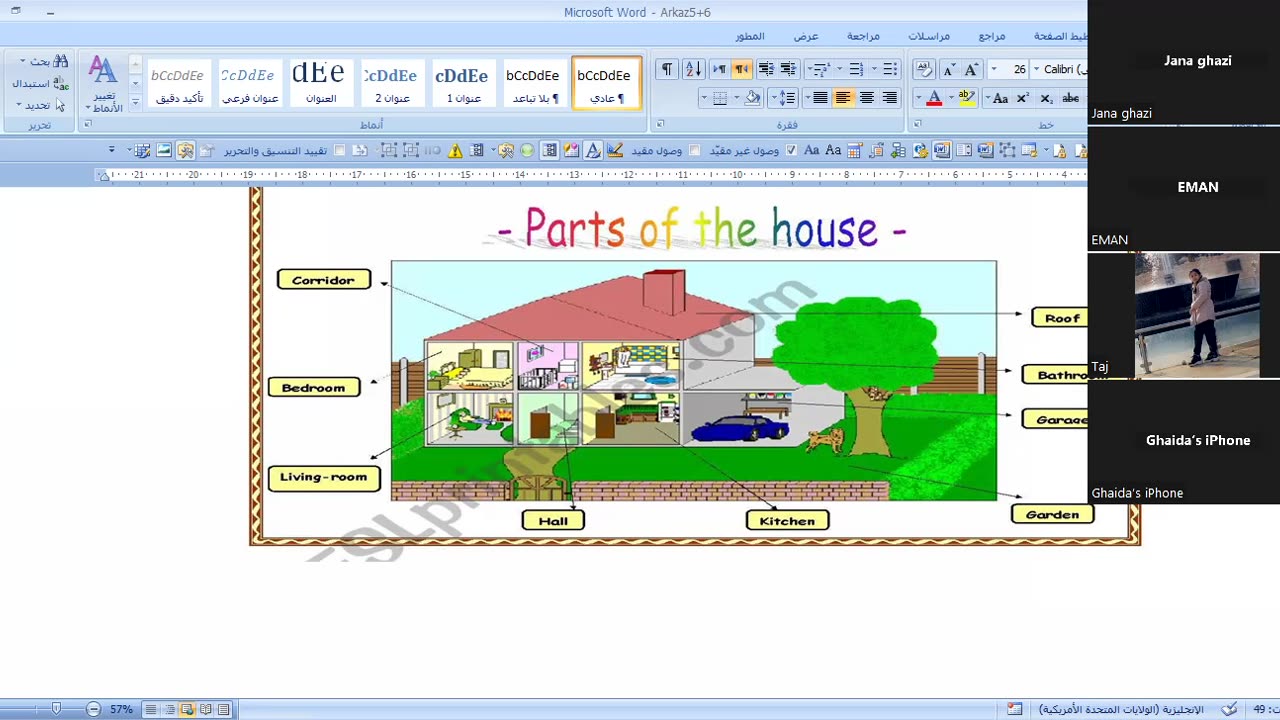 describing our houses
