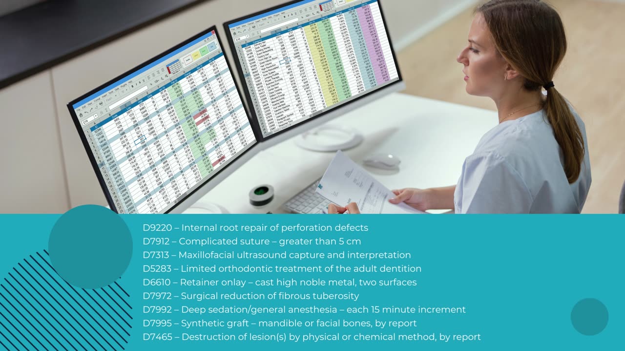 Dentists Should Consider The 18 underused CDT codes