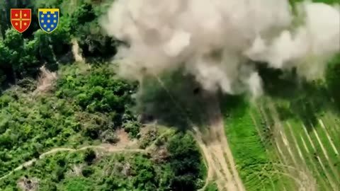 Destruction of artillery and field composition of the BC of Russians