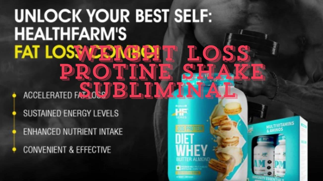 Weight Loss Protine Shake Sublimial