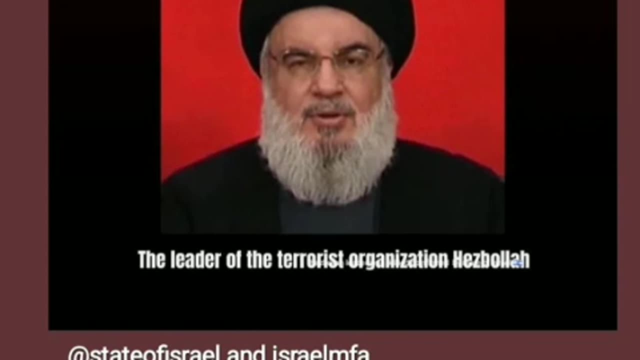 Hezbollah leader is dead according to the state of Israel 🇮🇱 confirmed 9/29/24