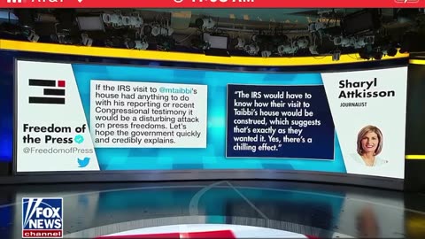 No answers from WH on Taibbi IRS home visit...