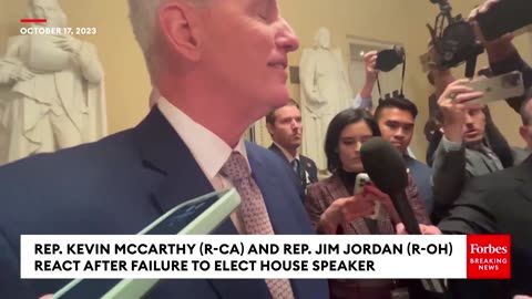 BREAKING NEWS- Jim Jordan, Kevin McCarthy React To Jordan Failing To Win Speaker Vote