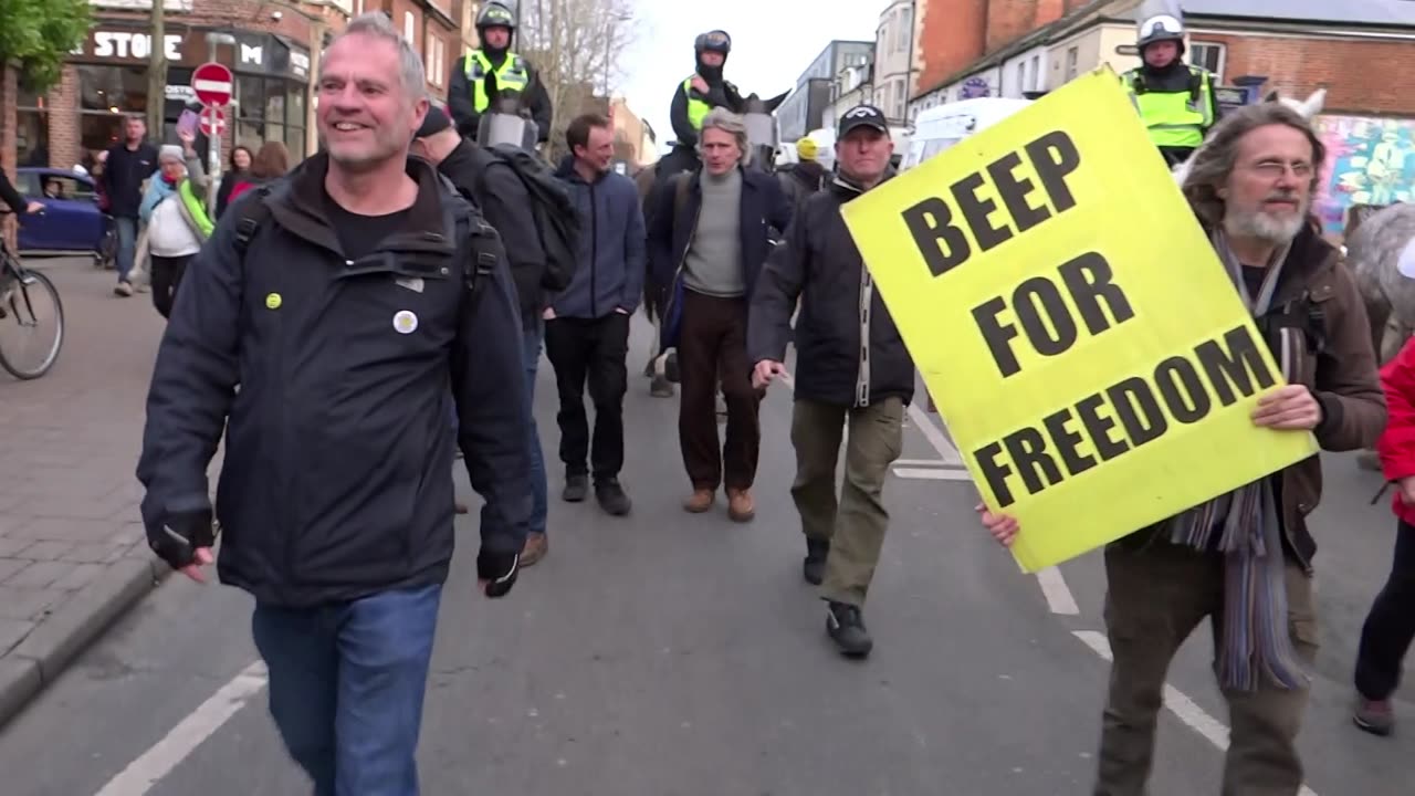 Oxford 18th February 2023 - Protest against LTN's: Part 6 - Return to the City Centre