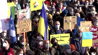 Protesters across the world rally for Ukraine