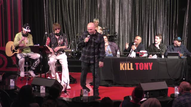 Comedian Joe Bando appearing on the Kill Tony show with special guests Adam Ray and Russel Peters