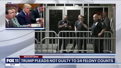 Donald Trump charged with 34 felony counts