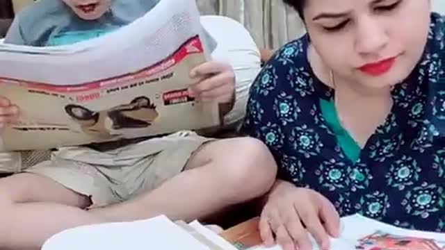 Children study time