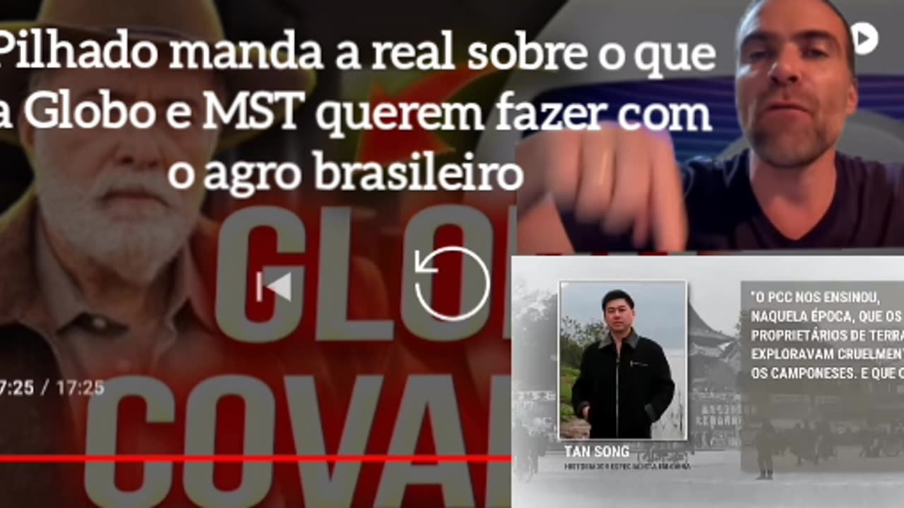 Pilhado manda a real sobre o que a Globo e o MST querem fazer com o Agro brasileiro.