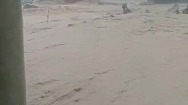 flooding conditions on the outskirts of the city