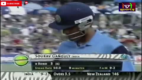 Sourav Ganguly Facing Quickest Yorker From Shane Bond - #cricket #souravganguly #shanebond