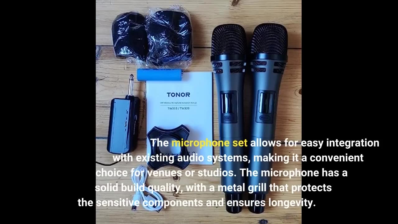 TONOR Microphone Wireless Microphone Wireless Microphone Handheld Microphone