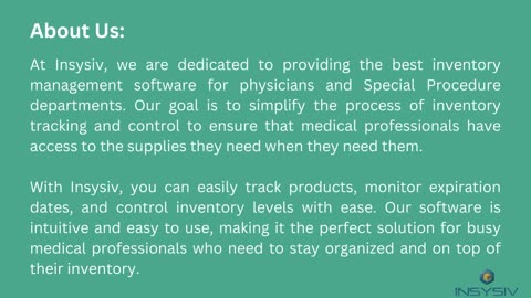 Integrated Inventory Management Software - INSYSIV