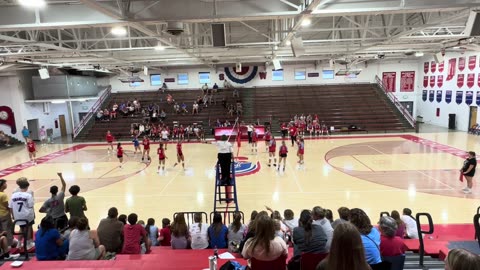 Southwestern vs JacCenDel Varsity Game 2 Court Cam 08-21-23