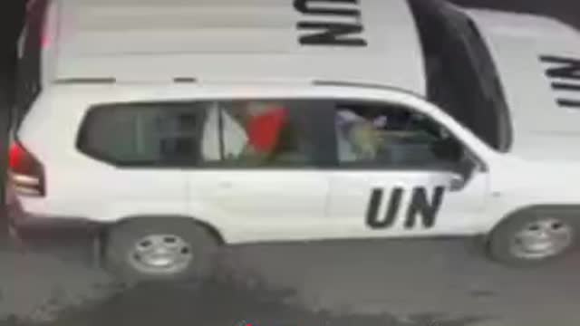 UN workers having sex in a UN car