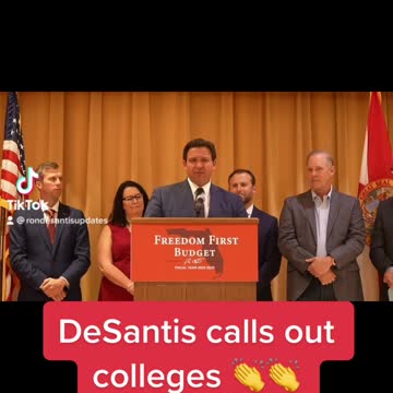 Ron DeSantis calls out colleges 👏👏