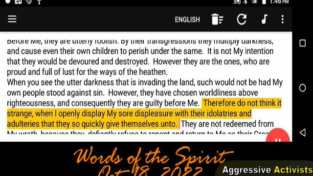 DESERVING WRATH OF GOD_Words of the Spirit-Oct 18 2022