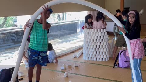 playing with paper cup amazing art