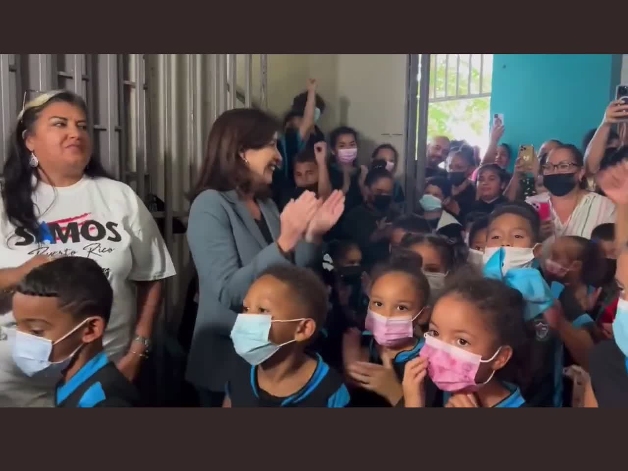 NY Governor Kathy Hochul in Puerto Rico yesterday Face masks on children is child abuse